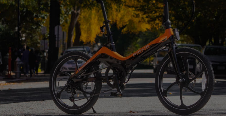 Stylish Blaupunkt electric bike parked on city street, highlighting business success with digital marketing company