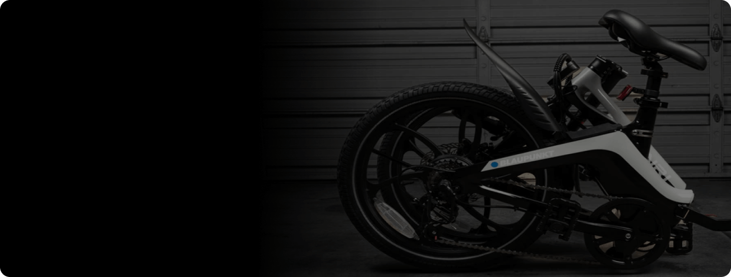 Compact folding electric bike showcasing portability and style and depicting user experience success with Blaupunkt website