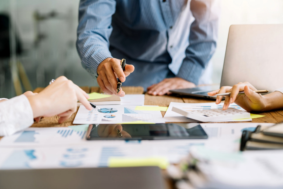 Digital marketing experts analyzing strategies for marketing to associations and marketing for trade associations