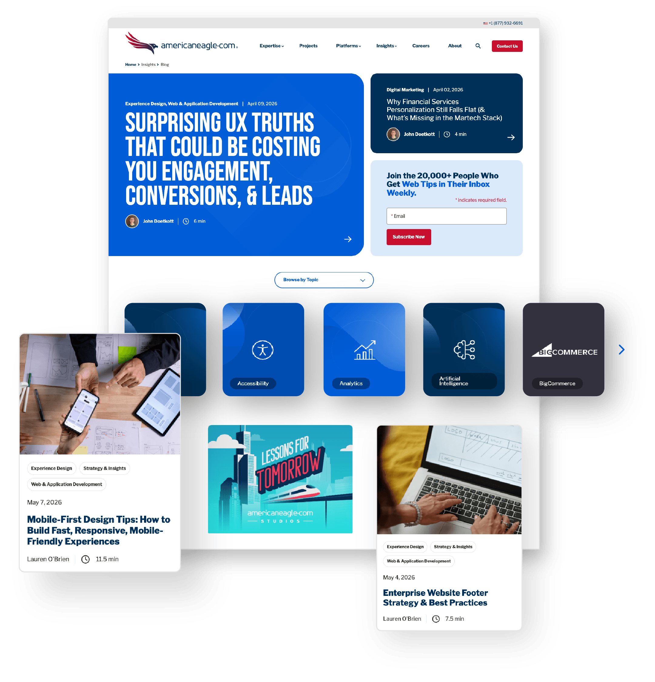 Americaneagle.com blog featuring trending blog posts, topics, and latest industry trends