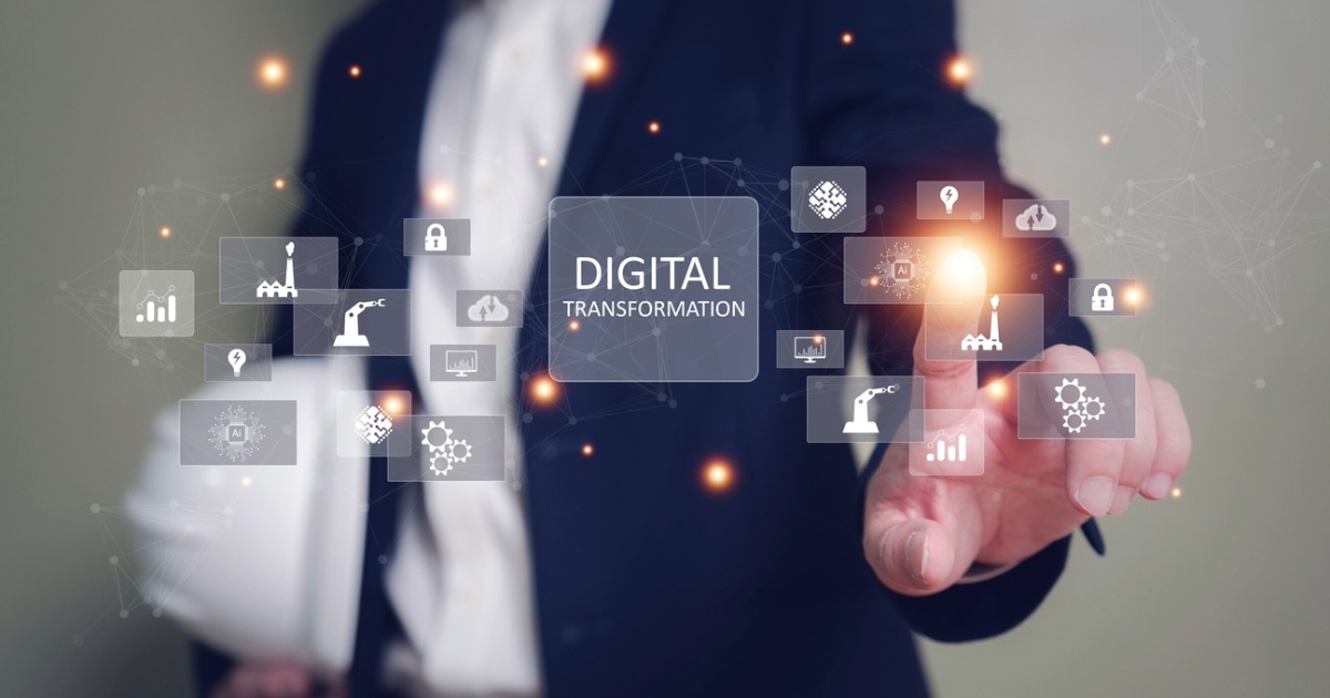 Business professional leveraging digital marketing strategies and solutions for digital transformation in manufacturing