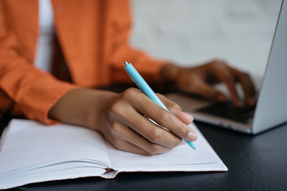 taking notes