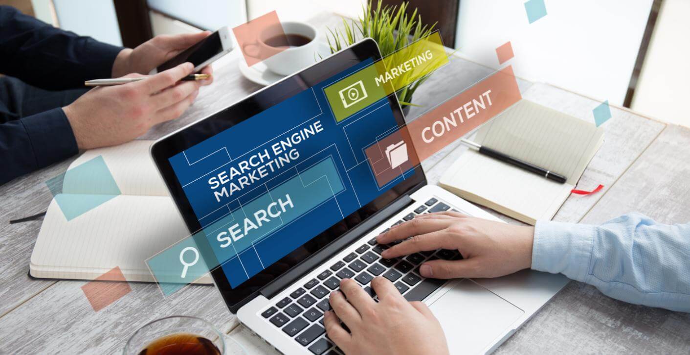 digital marketing tools displayed on computer