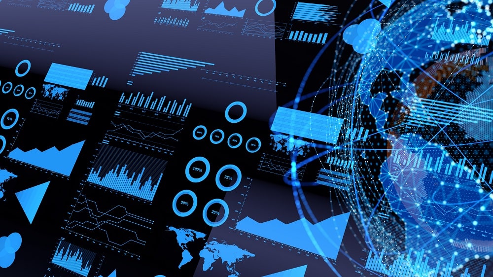 data shown in graphs and maps