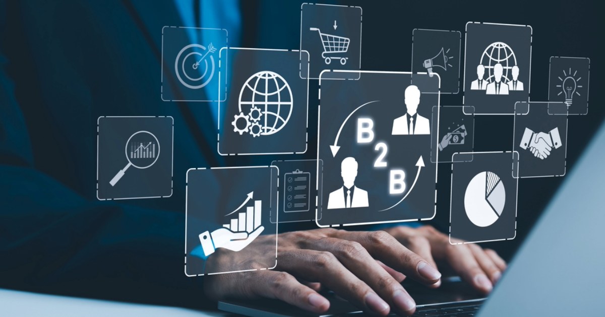 Business professional utilizing B2B web design strategies with digital agency expertise to boost digital presence