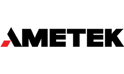 Ametek logo, indicating business success with managed services and hosting for products and services