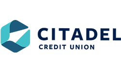 Citadel Credit Union logo, indicating business success with managed services and hosting for banks and credit unions