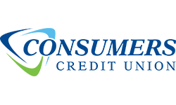 Logo of Consumers Credit Union, indicating business success with digital marketing and web development agency services