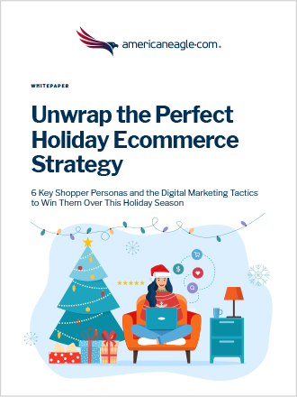 Whitepaper cover of ecommerce holiday strategies from digital marketing experts at Americaneagle.com
