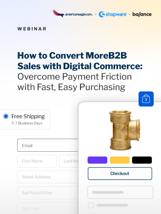 Webinar with experts from Americaneagle.com, Shopware, and Balance cover how to convert more B2B sales with digital commerce