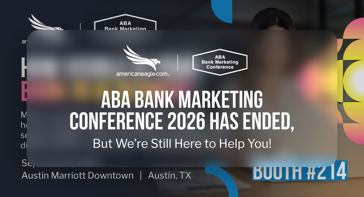 Americaneagle.com offering banking AI search visibility assessment to ABA Bank Marketing Conference 2026 attendees