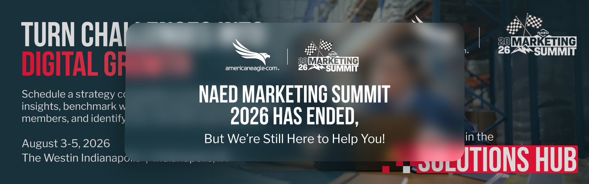 2026 NAED Marketing Summit sponsor Americaneagle.com offering strategy consultation for NAED members