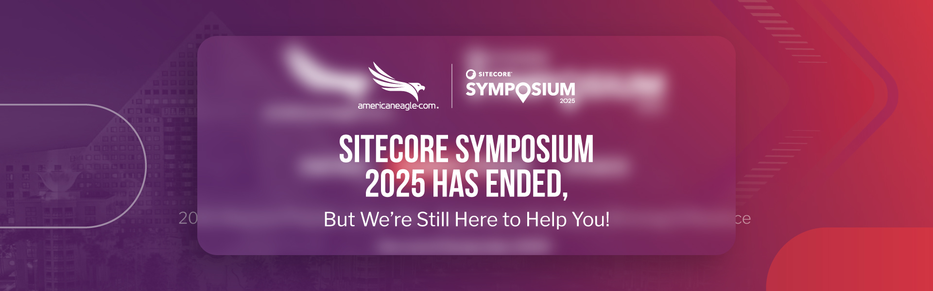 2025 Sitecore partner of the year offering post-Symposium consultations for next steps with SitecoreAI and Sitecore Studio
