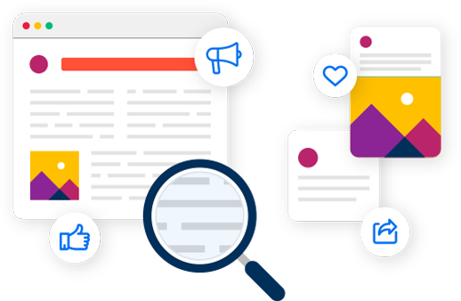 graphic of content marketing elements, highlighting successful copy writing services and website copywriting packages