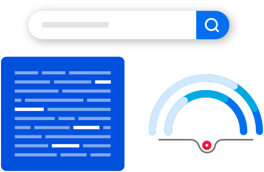 graphic of search result analysis, representing SEO success with marketing agency keyword research and optimization services