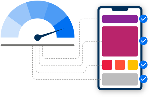 graphic representing business success with website mobile optimization and web development agency services