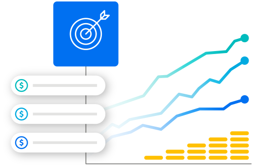 Graphic depicting success with social media advertising company, highlighting paid social media marketing services ROI