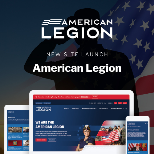 Promotional graphic showcasing the American Legion