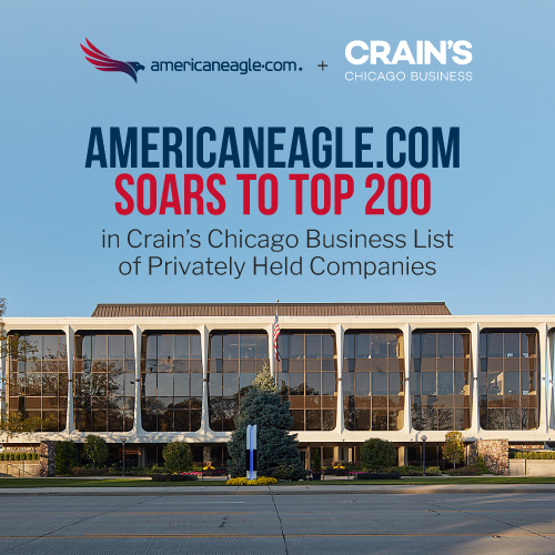 Americaneagle.com ranks in Crain’s Chicago Business Top 200 list, showcasing success in the digital solutions industry