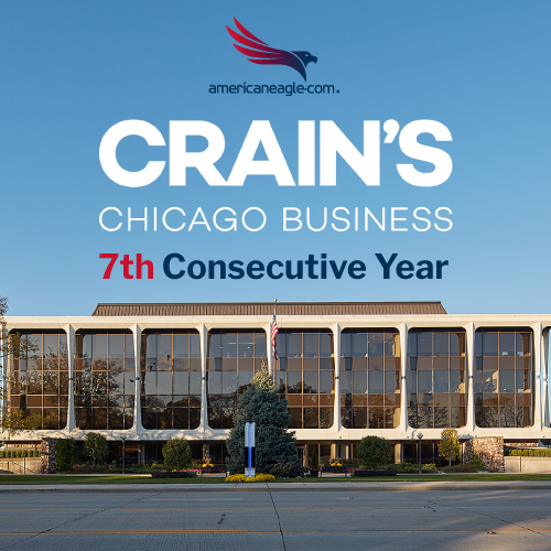graphic of Americaneagle.com, one of the largest privately held companies operating in a variety of industries in Chicago