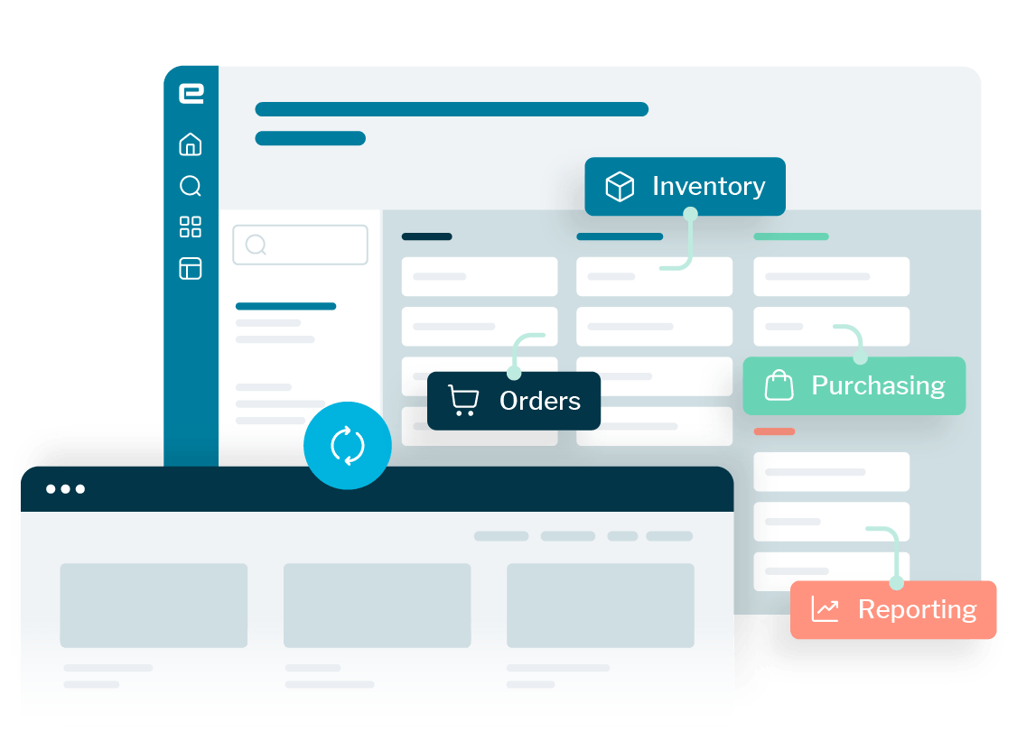 Epicor ecommerce integration connecting orders, inventory, purchasing, and reporting through agency implementation expertise