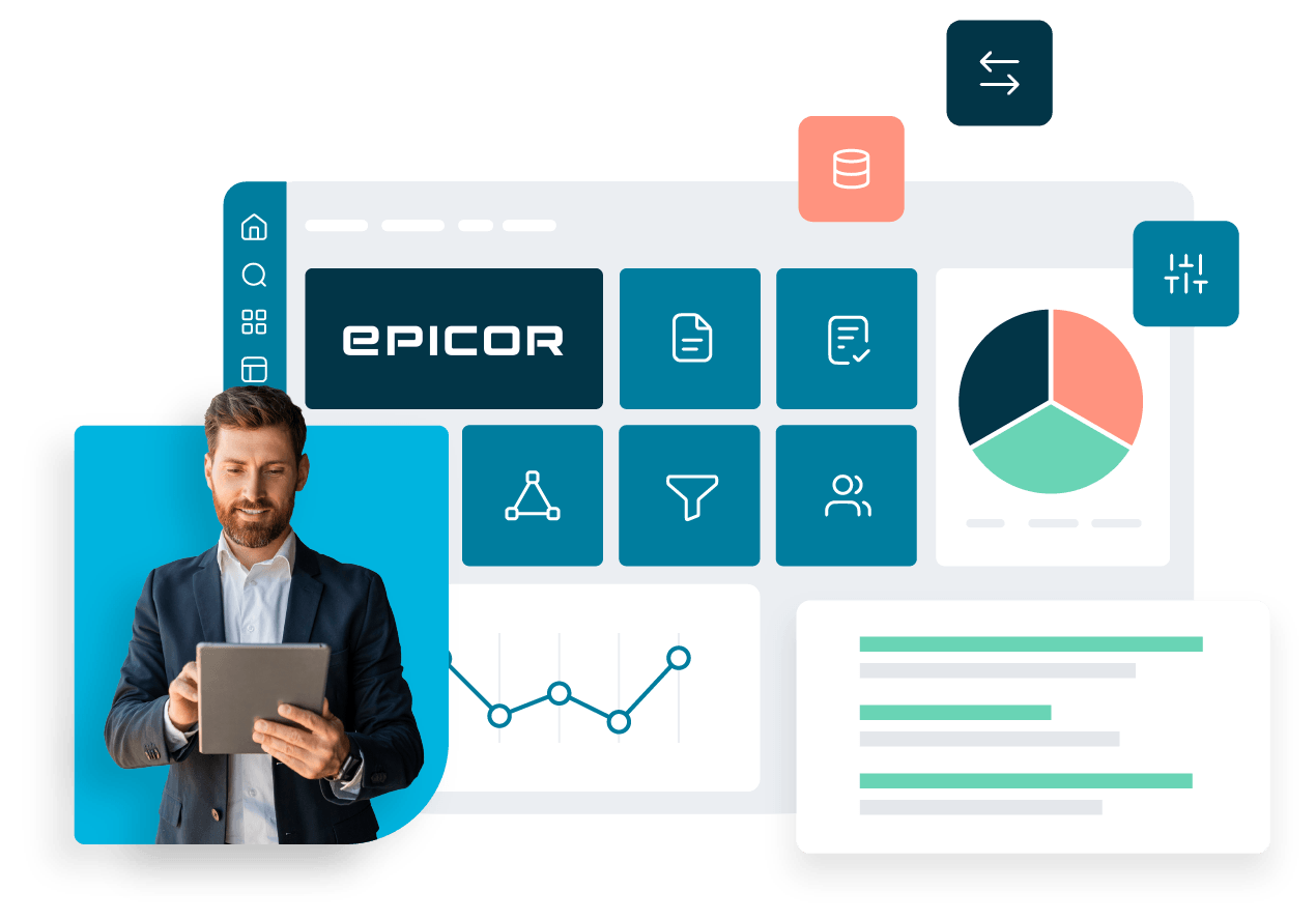 Epicor data readiness expertise connecting business data through integration, governance, and analytics services