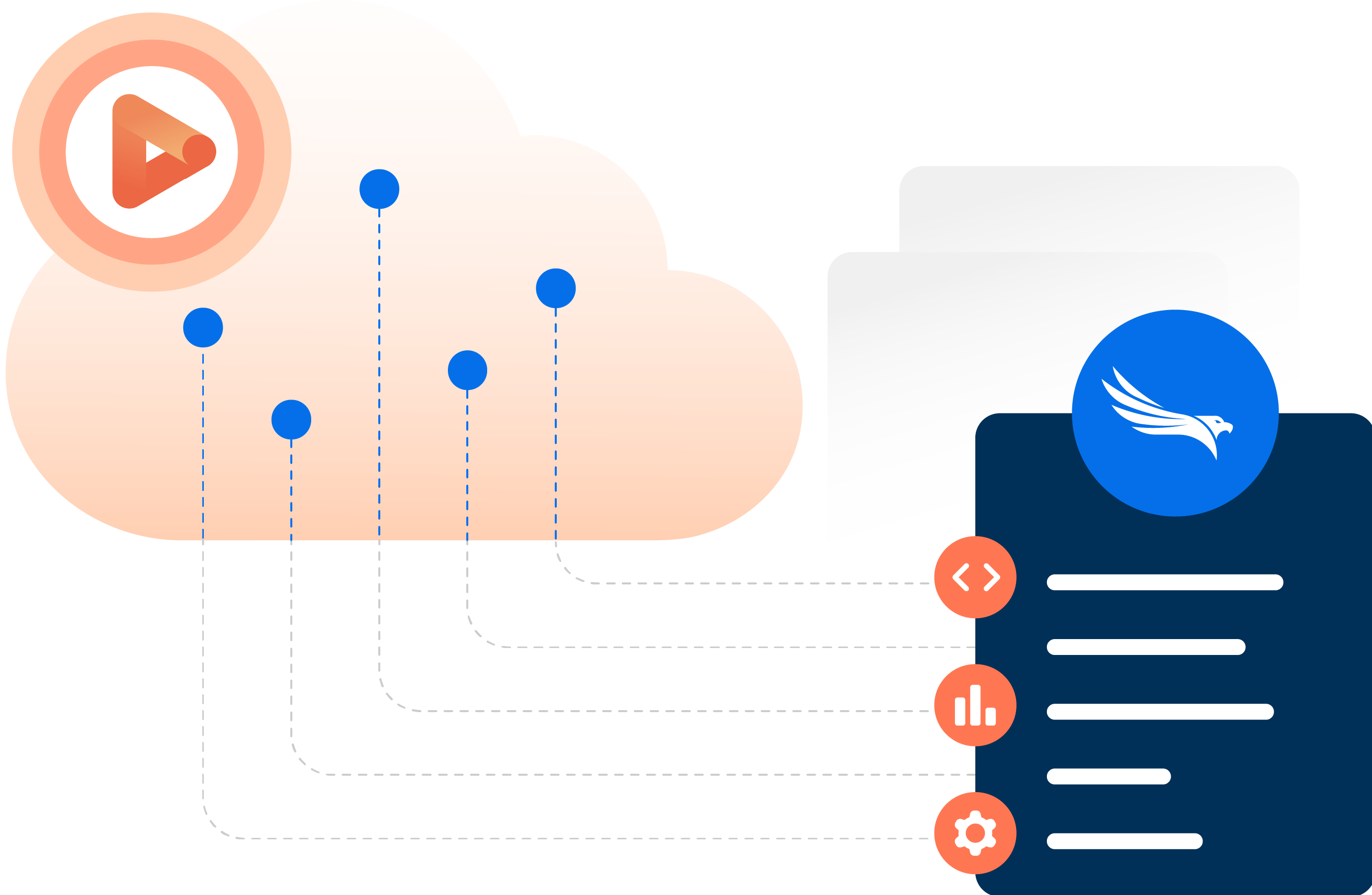 Graphic depicting successful HubSpot Content Hub Diamond partner agency services for web development and digital marketing