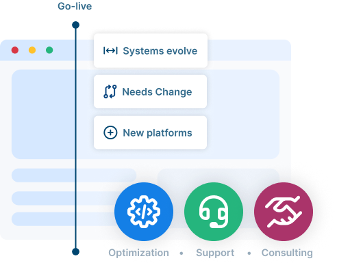 Ongoing Infor ERP support for evolving systems, changing needs, and new platforms through optimization and consulting