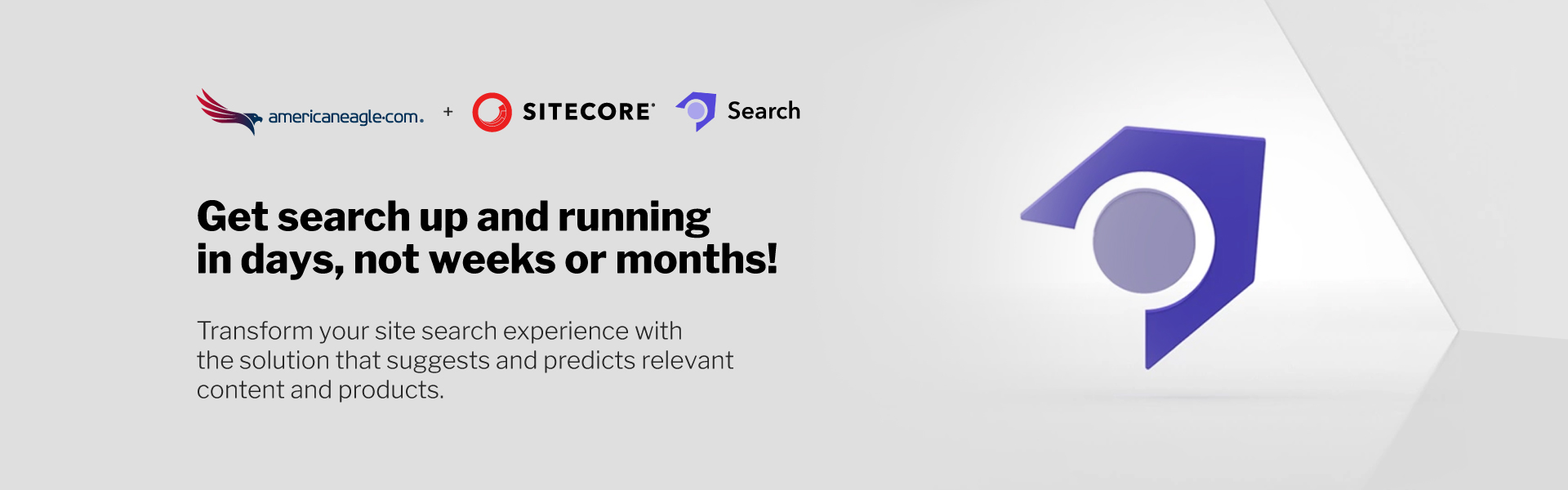 Sitecore Search platform implementation services for business success with customer site search experience