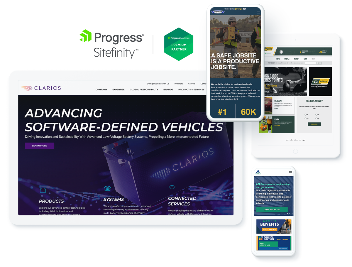 Progress Sitefinity Premier Partner agency services