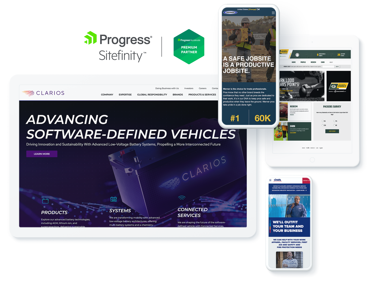 Progress Sitefinity Premium Partner agency services