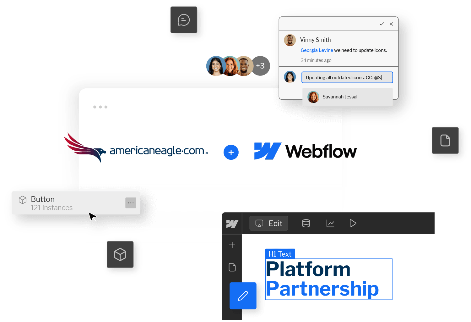 Americaneagle.com agency services for Webflow website design, development, and digital marketing