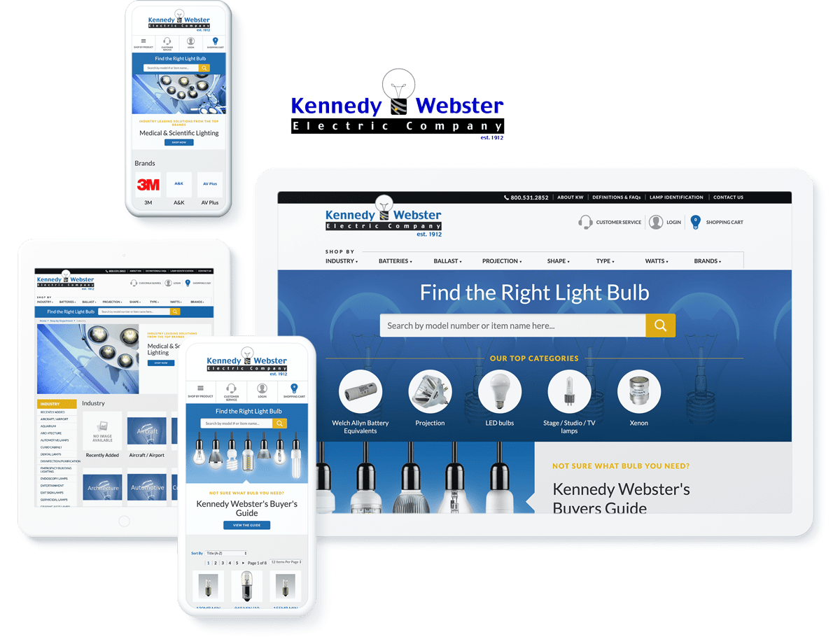 Kennedy Webster website design and development