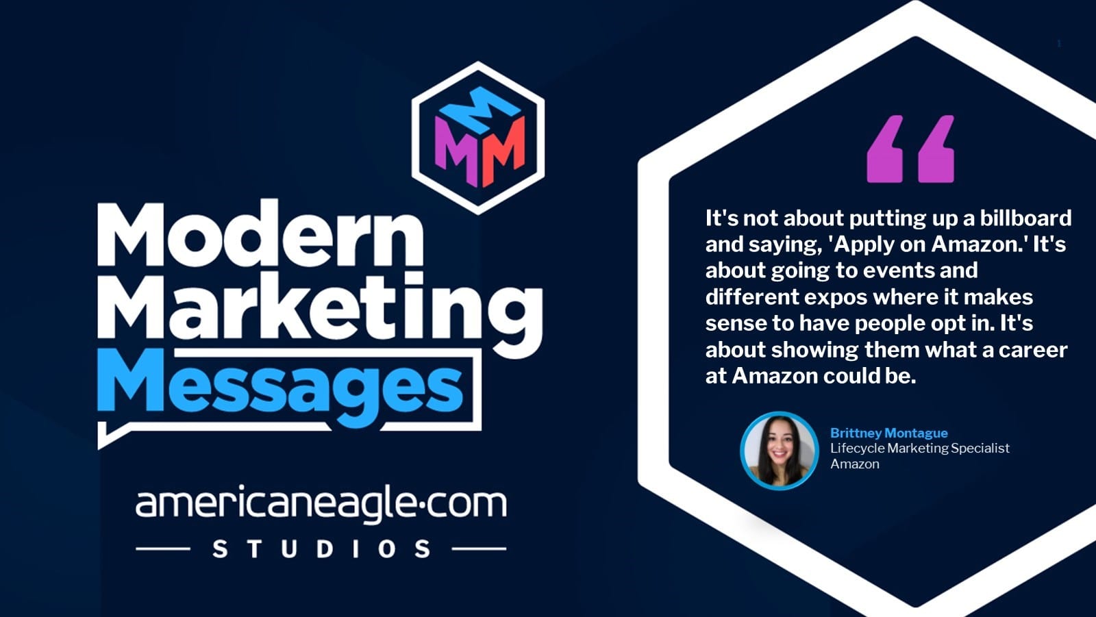 Brittney Montague from Amazon talks about lifecycle engagement